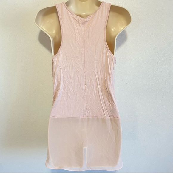 BCBGENERATION Pink Lace Hem Tank Top Blouse - Picture 10 of 11